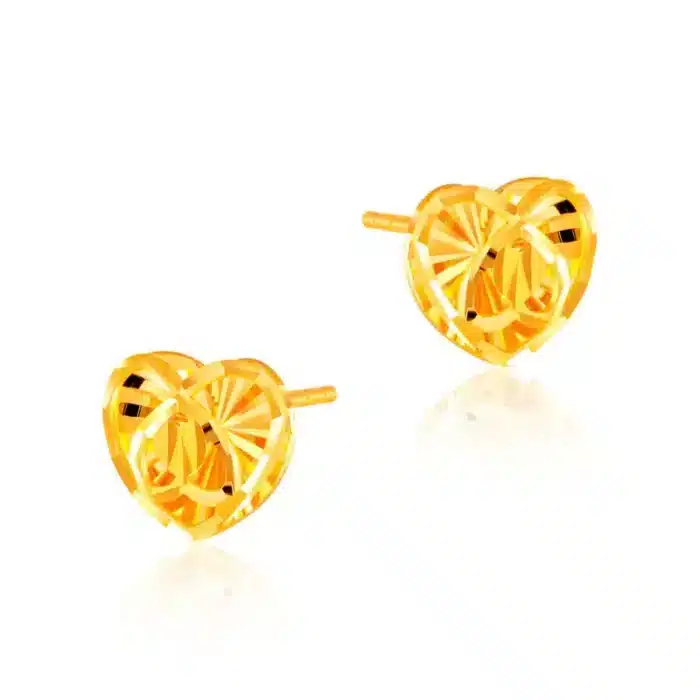 SK 916 Giddy Love Gold Earrings