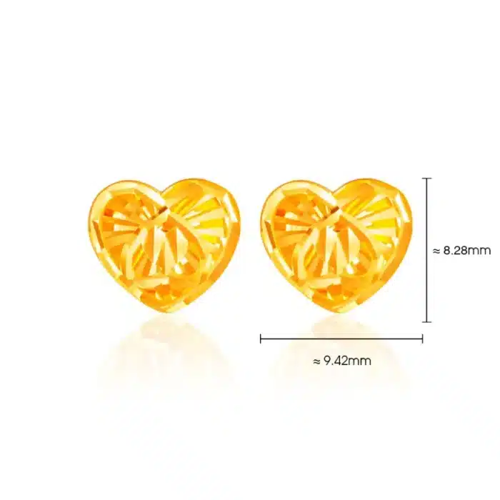 SK 916 Giddy Love Gold Earrings