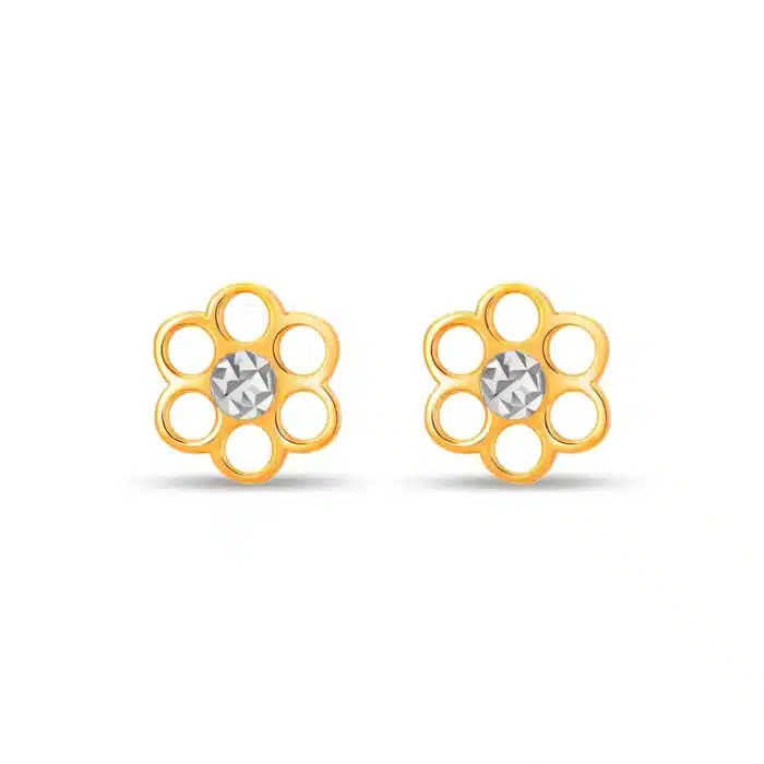 Sleek Flora 916 Gold Earrings