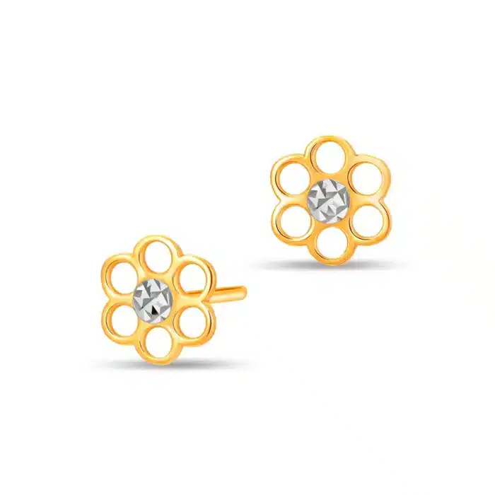 Sleek Flora 916 Gold Earrings