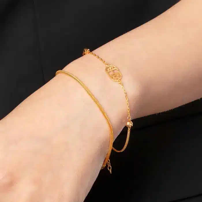 Golden Accent 916 Gold Bracelet