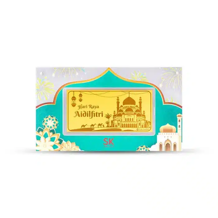 Hari Raya Aidilfitri Mosque 999 Pure Gold Bar (0.3g)