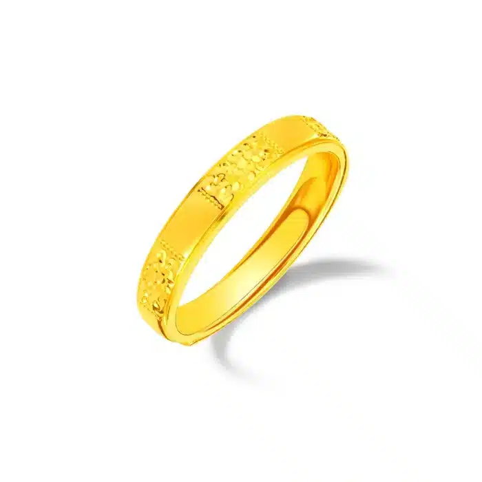 Elara 999 Pure Gold Women's Wedding Band