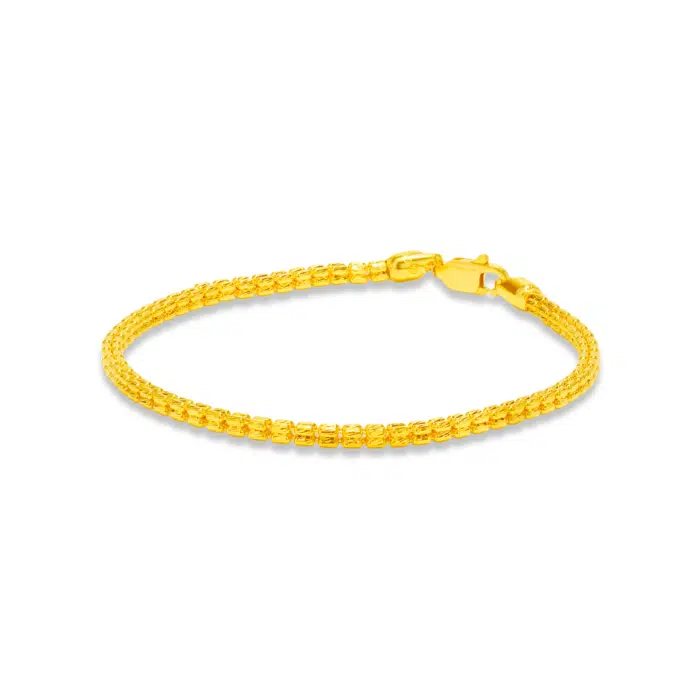 Lustrous Bead 916 Gold Bracelet